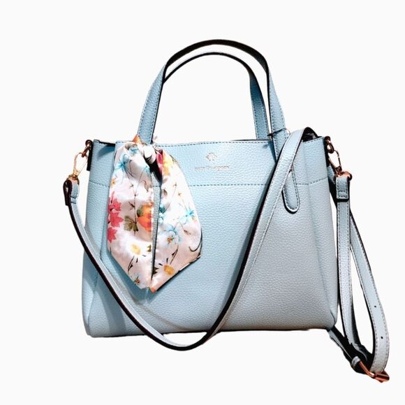 Nanette Lepore Light Blue Purse - Picture 1 of 5